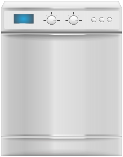 White Dishwasher PNG Clip Art - High-quality PNG Clipart Image in cattegory Home Appliances PNG / Clipart from ClipartPNG.com