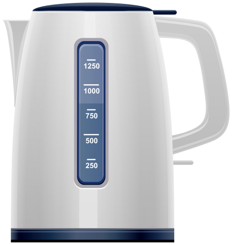 White Electric Kettle PNG Clipart - High-quality PNG Clipart Image in cattegory Home Appliances PNG / Clipart from ClipartPNG.com