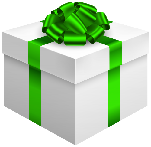 White Gift Box with Green Bow PNG Clipart - High-quality PNG Clipart Image in cattegory Gifts PNG / Clipart from ClipartPNG.com