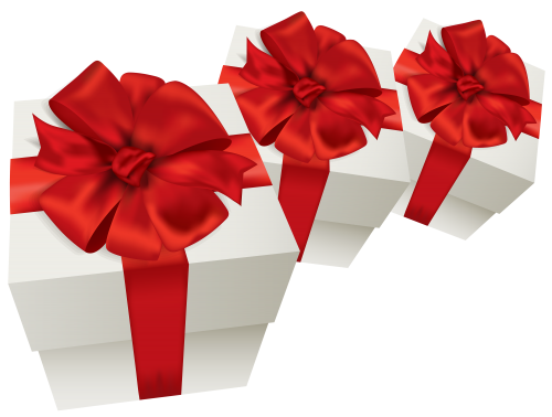 White Gift Boxes PNG Clipart - High-quality PNG Clipart Image in cattegory Gifts PNG / Clipart from ClipartPNG.com