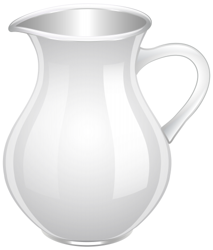 White Jug PNG Clip Art - High-quality PNG Clipart Image in cattegory Tableware PNG / Clipart from ClipartPNG.com