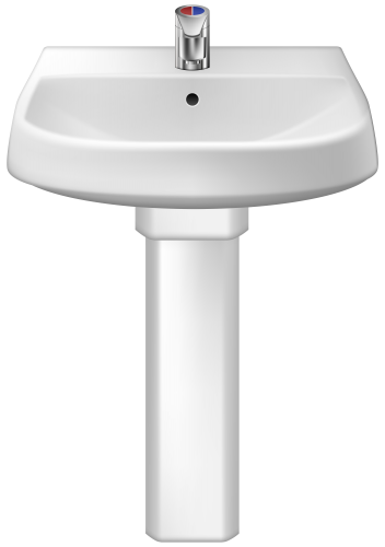 White Pedestal Sink PNG Clip Art - High-quality PNG Clipart Image in cattegory Bathroom PNG / Clipart from ClipartPNG.com