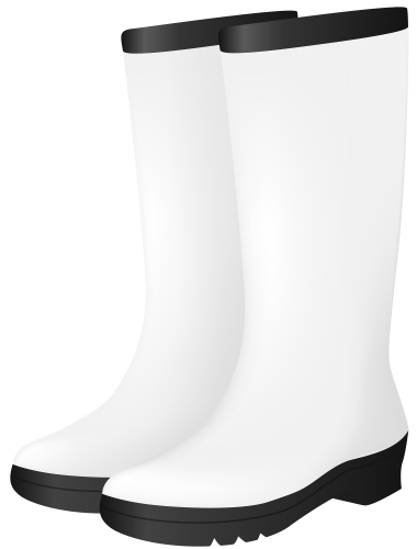 White Rubber Boots PNG Clipart - High-quality PNG Clipart Image in cattegory Shoes PNG / Clipart from ClipartPNG.com