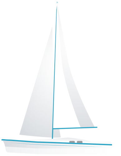 White Sailboat PNG Clip Art - High-quality PNG Clipart Image in cattegory Summer PNG / Clipart from ClipartPNG.com