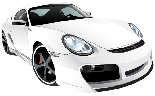White Sport Car PNG Clip Art - High-quality PNG Clipart Image in cattegory Cars PNG / Clipart from ClipartPNG.com