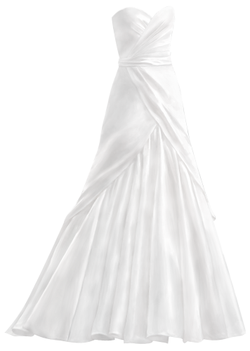 White Wedding Dress PNG Clip Art - High-quality PNG Clipart Image in cattegory Wedding PNG / Clipart from ClipartPNG.com