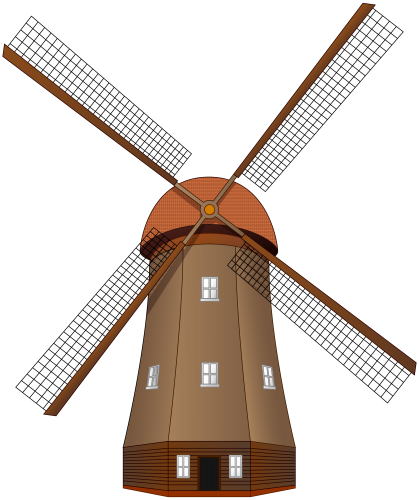 Windmill Large PNG Clip Art - High-quality PNG Clipart Image in cattegory Outdoor PNG / Clipart from ClipartPNG.com