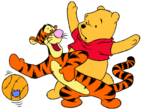 Winnie the Pooh Tigger and Ball PNG Clip Art - High-quality PNG Clipart Image in cattegory Winnie the Pooh PNG / Clipart from ClipartPNG.com