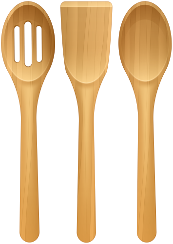 Wooden Kitchen Utensil Set PNG Clip Art - High-quality PNG Clipart Image in cattegory Cookware PNG / Clipart from ClipartPNG.com