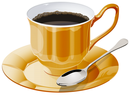 Yellow Cup of Coffee PNG Clipart - High-quality PNG Clipart Image in cattegory Drinks PNG / Clipart from ClipartPNG.com