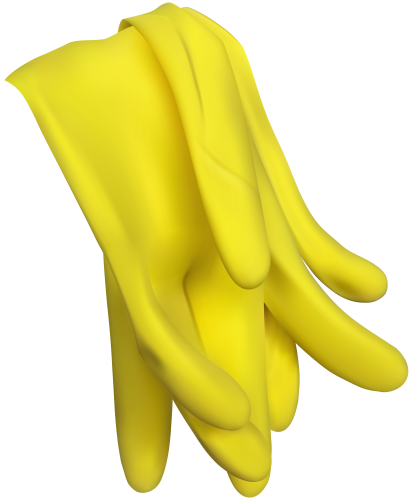 Yellow Latex Glove PNG Clip Art - High-quality PNG Clipart Image in cattegory Cleaning Tools PNG / Clipart from ClipartPNG.com