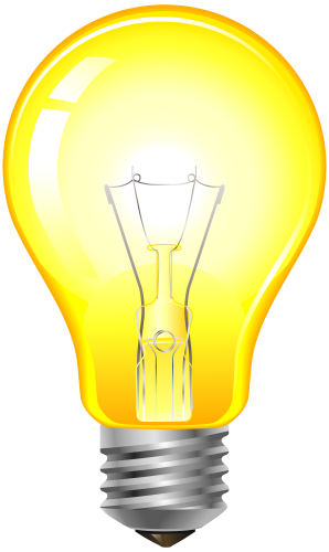 Yellow Light Bulb PNG Clip Art - High-quality PNG Clipart Image in cattegory Lamps and Lighting PNG / Clipart from ClipartPNG.com