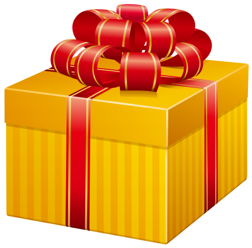 Yellow Present Box PNG Clip Art - High-quality PNG Clipart Image in cattegory Gifts PNG / Clipart from ClipartPNG.com
