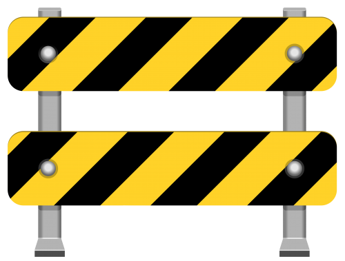 Yellow Road Barricade PNG Clip Art - High-quality PNG Clipart Image in cattegory Road Signs PNG / Clipart from ClipartPNG.com