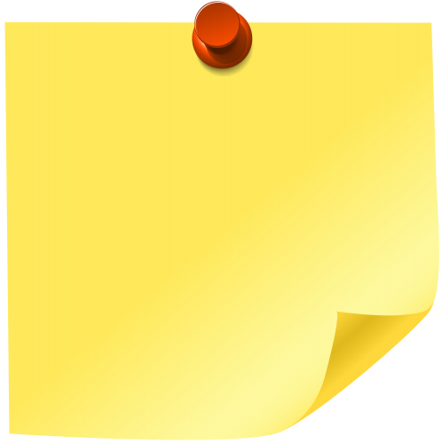 Yellow Sticky Note PNG Clip Art - High-quality PNG Clipart Image in cattegory Sticky Notes PNG / Clipart from ClipartPNG.com