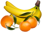 Bananas and Tangerines PNG Clipart - High-quality PNG Clipart Image from ClipartPNG.com