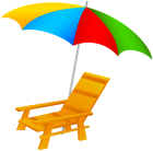 Beach Umbrella and Chair PNG Clip Art  - High-quality PNG Clipart Image from ClipartPNG.com