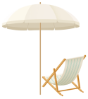 Beach Umbrella with Chair PNG Clip Art  - High-quality PNG Clipart Image from ClipartPNG.com