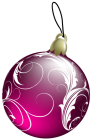 Beautiful Pink Christmas Ball PNG Clipart - High-quality PNG Clipart Image from ClipartPNG.com