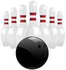 Black Bowling Ball and Pins PNG Clip Art - High-quality PNG Clipart Image from ClipartPNG.com