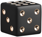 Black Dice PNG Clipart - High-quality PNG Clipart Image from ClipartPNG.com