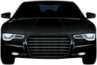 Black Sedan Front Car PNG Clip Art