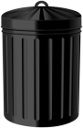 Black Steel Trash Can PNG Clipart - High-quality PNG Clipart Image from ClipartPNG.com