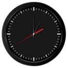 Black Wall ClockPNG Clip Art  - High-quality PNG Clipart Image from ClipartPNG.com