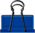Blue Binder Clip Art  - High-quality PNG Clipart Image from ClipartPNG.com