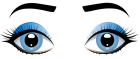 Blue Female Eyes with Eyebrows PNG Clip Art  - High-quality PNG Clipart Image from ClipartPNG.com