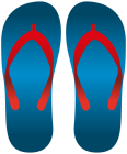 Blue Flip Flops PNG Clip Art  - High-quality PNG Clipart Image from ClipartPNG.com