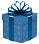 Blue Gift Box with Snowflakes PNG Clipart - High-quality PNG Clipart Image from ClipartPNG.com