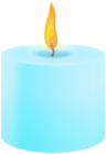 Blue Pillar Candle PNG Clip Art - High-quality PNG Clipart Image from ClipartPNG.com