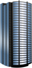 Blue Round Skyscraper PNG Clipart