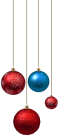 Blue and Red Christmas Ball PNG Clipart  - High-quality PNG Clipart Image from ClipartPNG.com