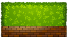 Brick Fence with Plants PNG Clipart - High-quality PNG Clipart Image from ClipartPNG.com