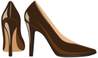 Brown Heels PNG Clip Art  - High-quality PNG Clipart Image from ClipartPNG.com