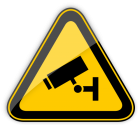 CCTV in Operation Warning Sign PNG Clipart - High-quality PNG Clipart Image from ClipartPNG.com