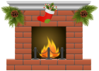 Christmas Fireplace PNG Clipart - High-quality PNG Clipart Image from ClipartPNG.com
