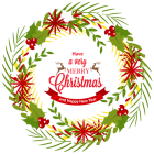 Christmas Wreath with Mistletoe PNG Clipart - High-quality PNG Clipart Image from ClipartPNG.com