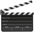 Cinema Clapboard PNG Clip Art - High-quality PNG Clipart Image from ClipartPNG.com