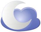 Cloud and Moon Weather Icon PNG Clip Art  - High-quality PNG Clipart Image from ClipartPNG.com