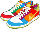 Colorful Sneakers PNG Clipart  - High-quality PNG Clipart Image from ClipartPNG.com
