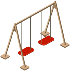 Double Wooden Swing PNG Clip Art - High-quality PNG Clipart Image from ClipartPNG.com