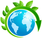 Earth Planet with Leaves PNG Clip Art - High-quality PNG Clipart Image from ClipartPNG.com