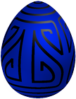 Easter Blue Deco Egg PNG Clip Art