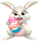 Easter Bunny whit Egg PNG Clip Art  - High-quality PNG Clipart Image from ClipartPNG.com