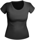 Female Black Shirt PNG Clipart  - High-quality PNG Clipart Image from ClipartPNG.com