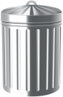 Galvanized Steel Trash Can PNG Clipart - High-quality PNG Clipart Image from ClipartPNG.com
