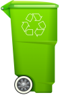 Garbage Trash Bin with Recycle Symbol PNG Clip Art - High-quality PNG Clipart Image from ClipartPNG.com
